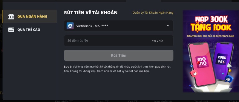 luu y khi rut tien 11bet 2 - Keonhacai2